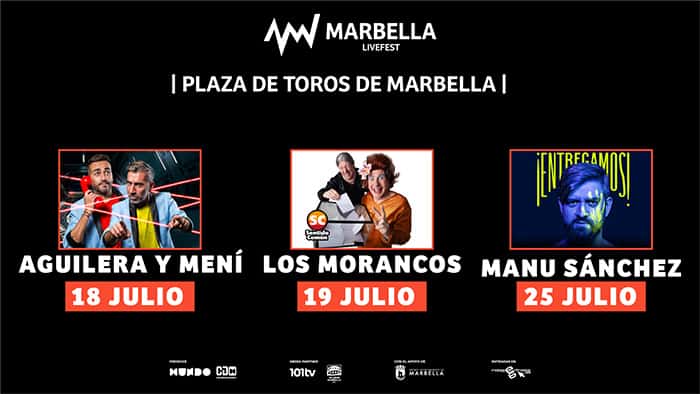 Marbella LiveFest: música y comedia en la Plaza de Toros