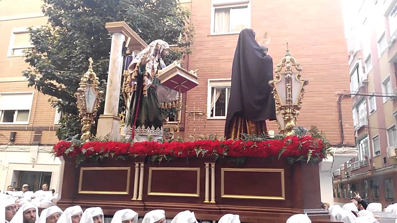Procesión de Jesús de la Verdad ante Caifás y Virgen del Sagrario