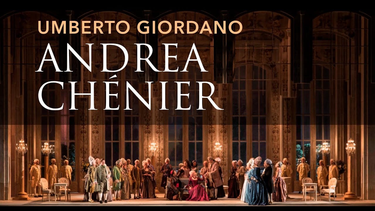 Proyección de la ópera Andrea Chénier de Umberto Giordano