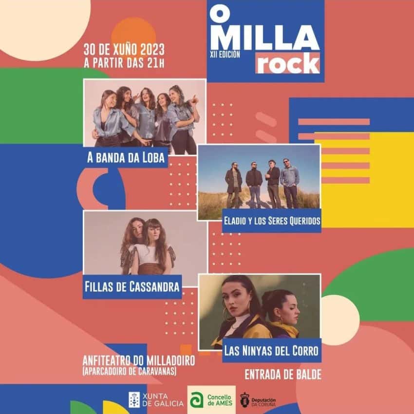 El Millarock regresa a O Milladoiro con siete conciertos