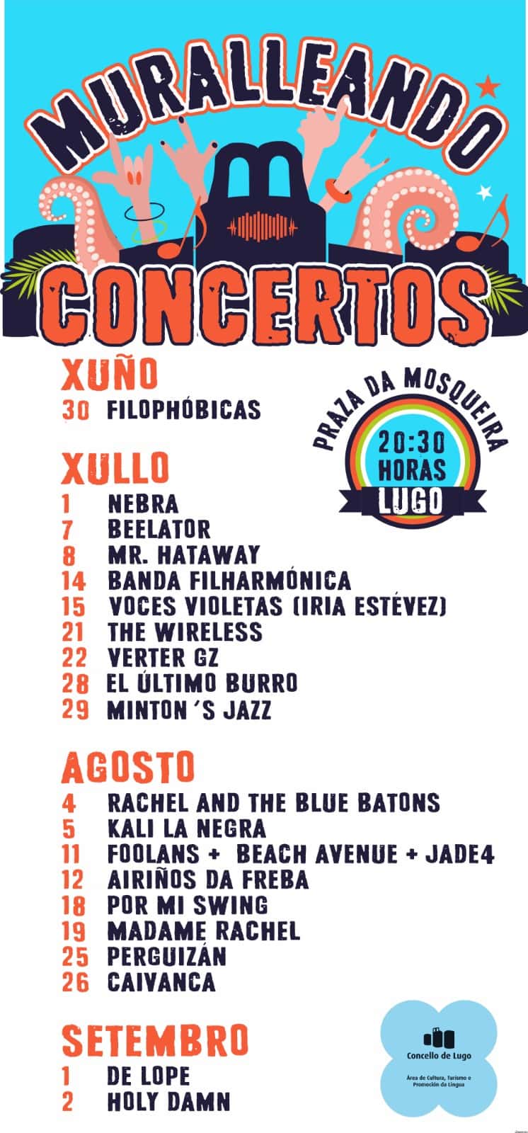Muralleando: 20 conciertos gratis junto a la muralla