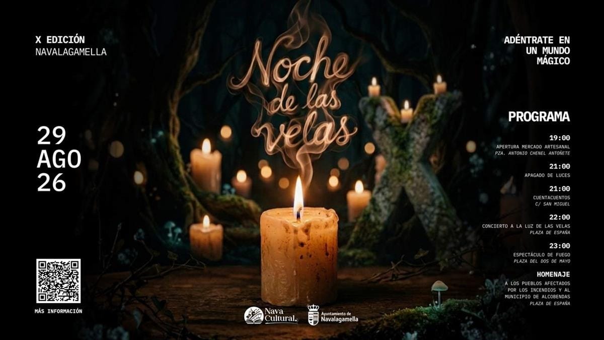 Navalagamella se ilumina con su Noche de las Velas