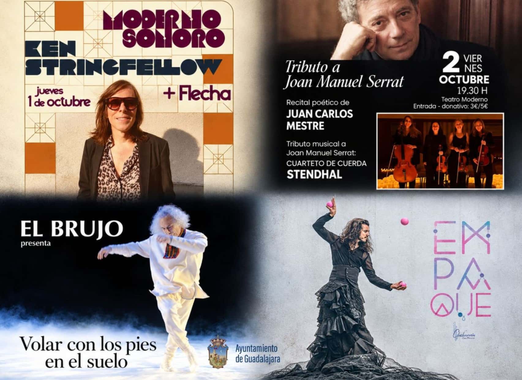 Serrat, Ken Stringfellow y El Brujo abren octubre