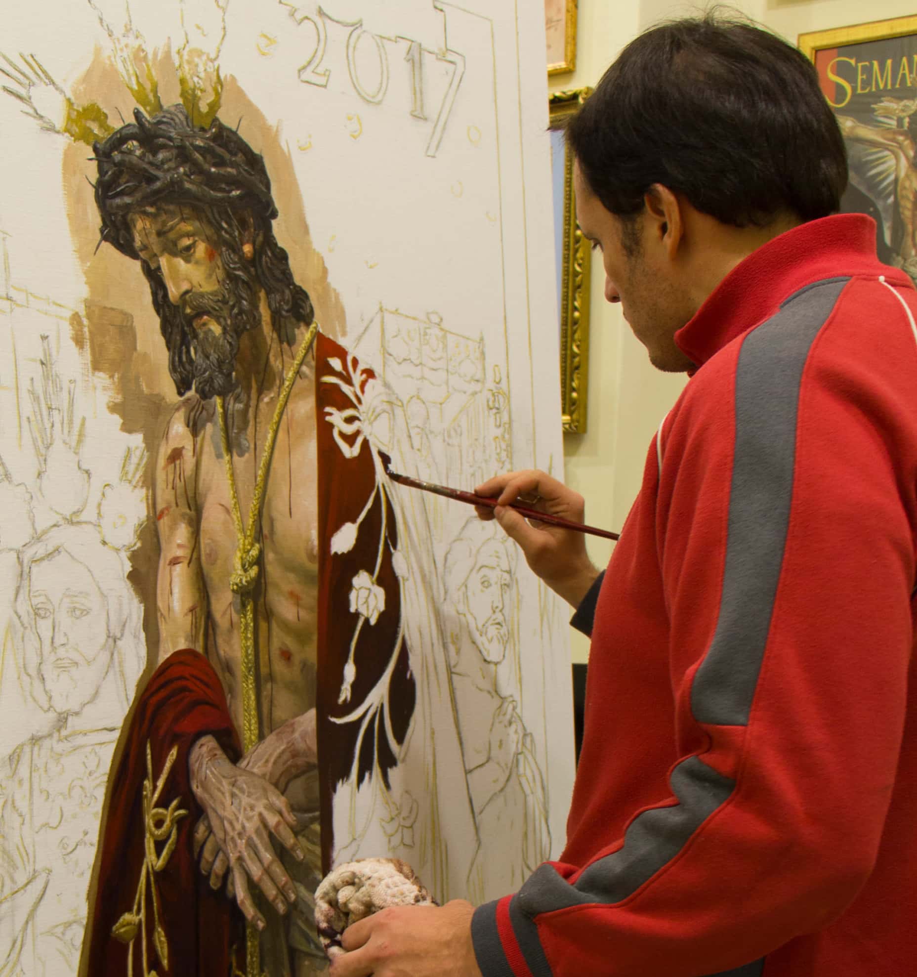 Presentación del nuevo palio de la Virgen del Mayor Dolor en su Soledad