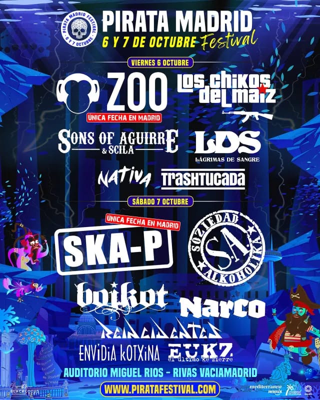 Pirata Madrid Festival: Evaristo, Boikot y Reincidentes