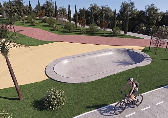 Nuevo Pump Track junto al pabellón Javier Imbroda