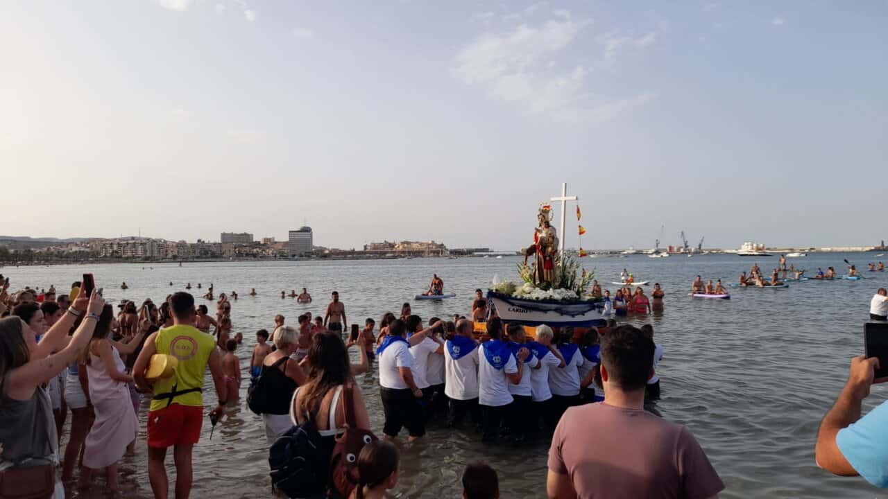 La procesión de la Virgen del Carmen en Melilla