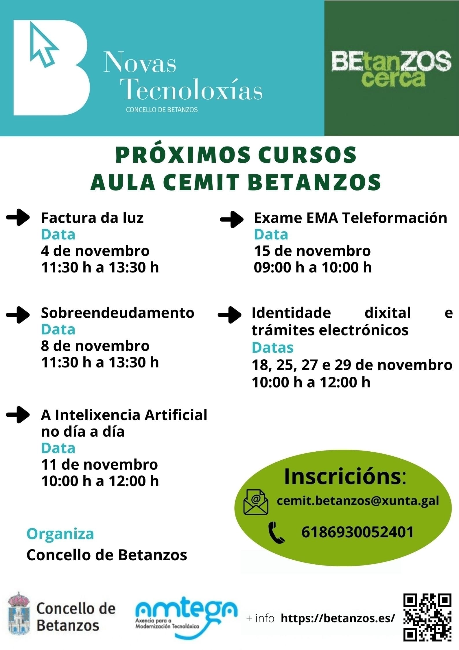 Agenda de Marzo en el CEMIT: Cursos Gratuitos en Betanzos