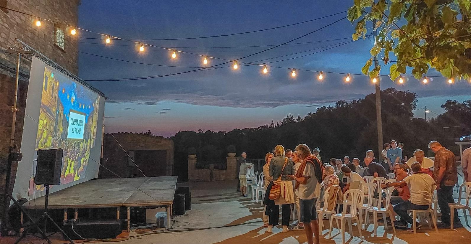 Cinema Rural Comunitari: cine al aire libre en Pujalt