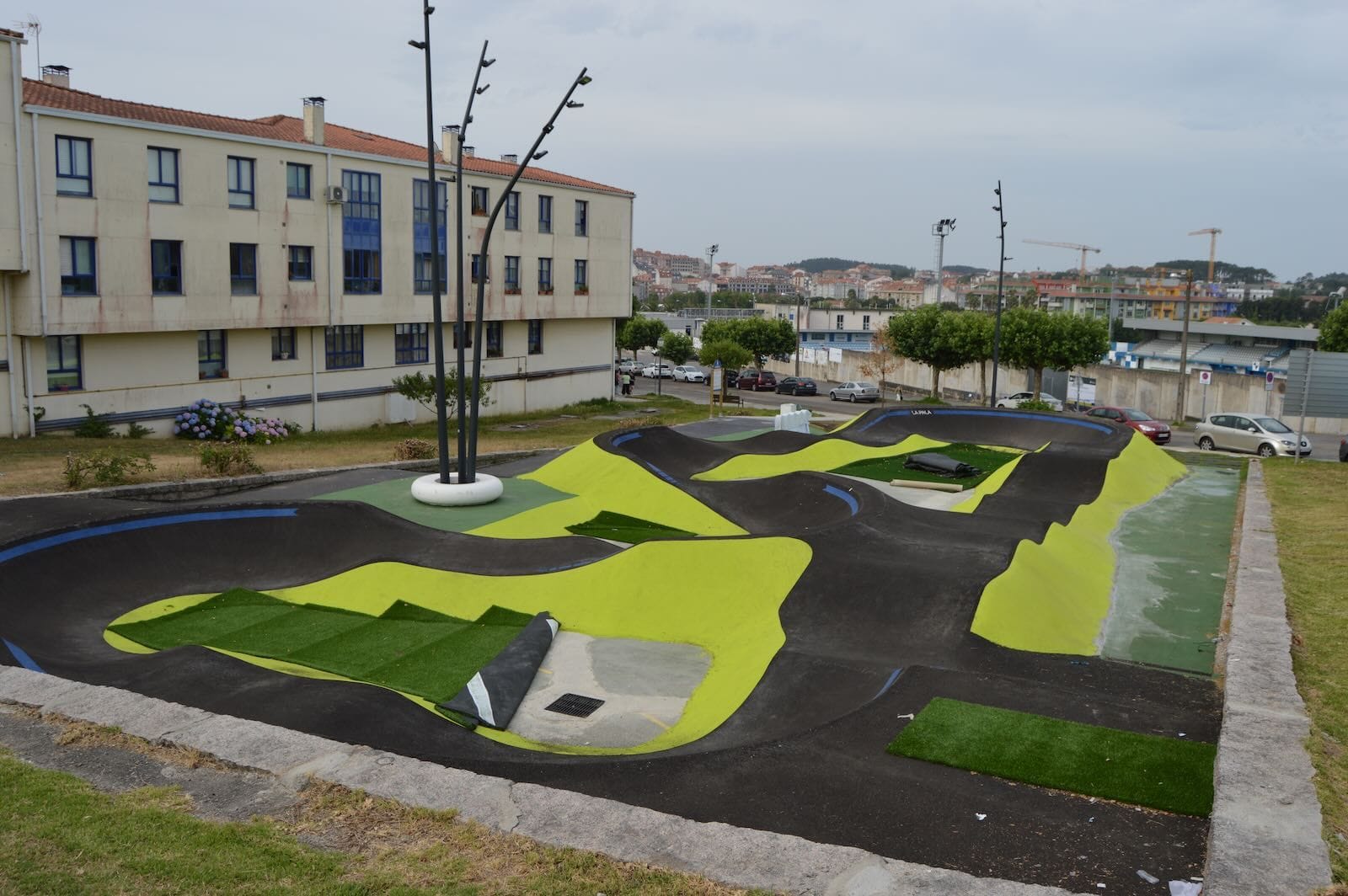 El nuevo pump track de Baltar estrena recorrido