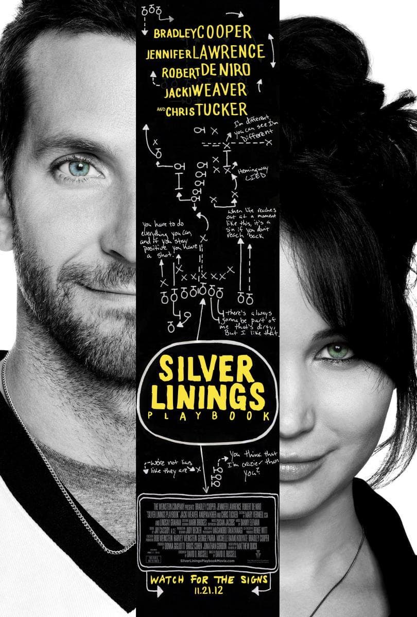 Proyección de 'O lado bo das cousas (Silver Linings Playbook)'