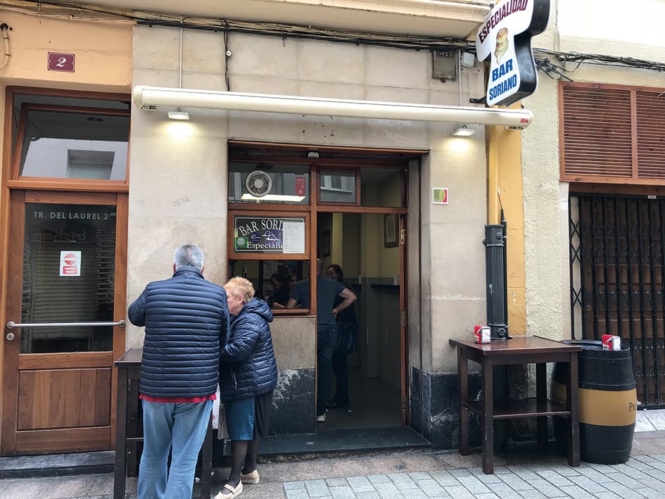 Bar Soriano y su clásico pincho de champiñón en Logroño