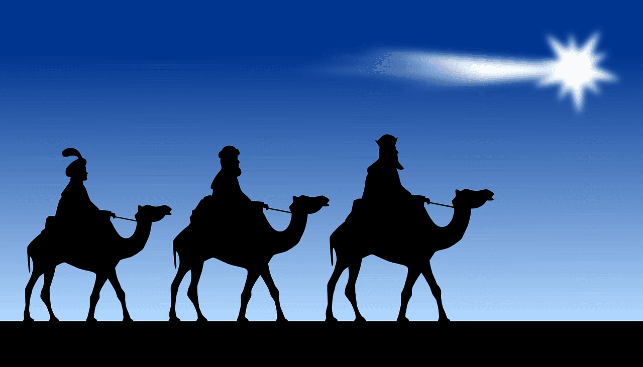 Visita de Sus Majestades los Reyes Magos de Oriente a la Residencia García Irmáns