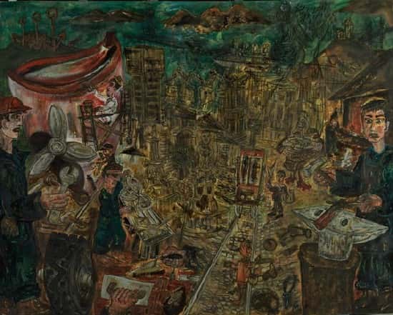 Visita al mural de la UNED y ruta