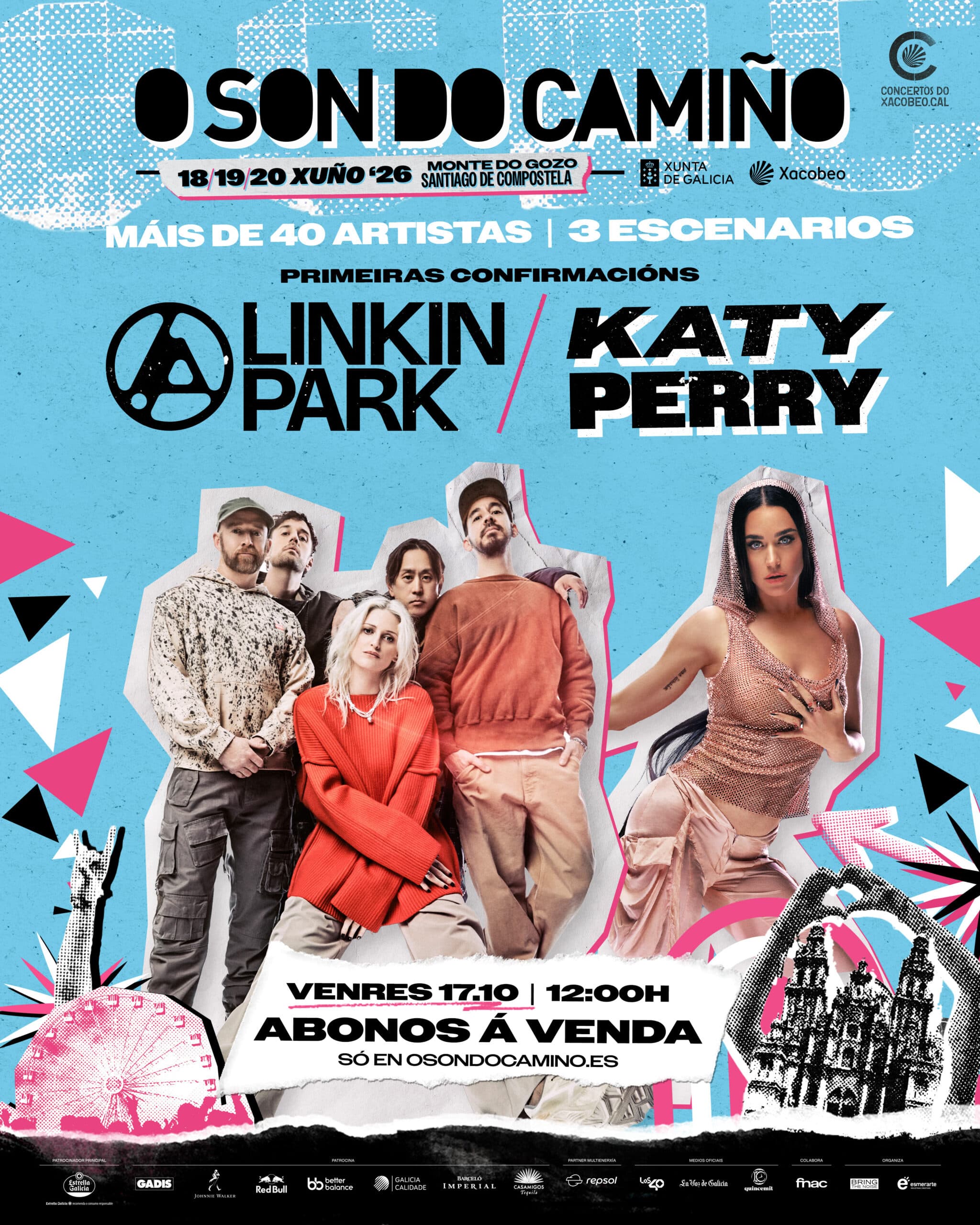 O Son do Camiño 2026: Katy Perry, Linkin Park y Dani Martín
