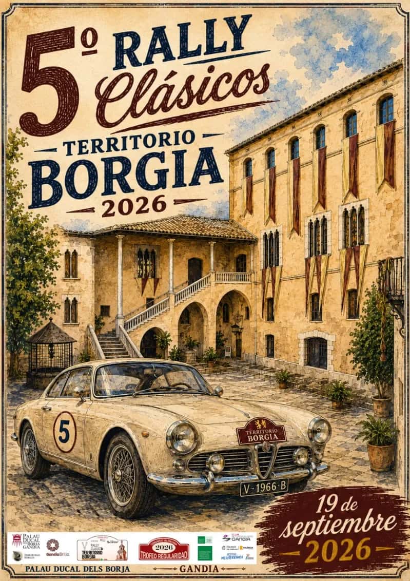 El Rally Clásico del Territorio Borgia reunió 36 coches