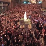 Ofrenda de las madres a la Virgen de Fátima