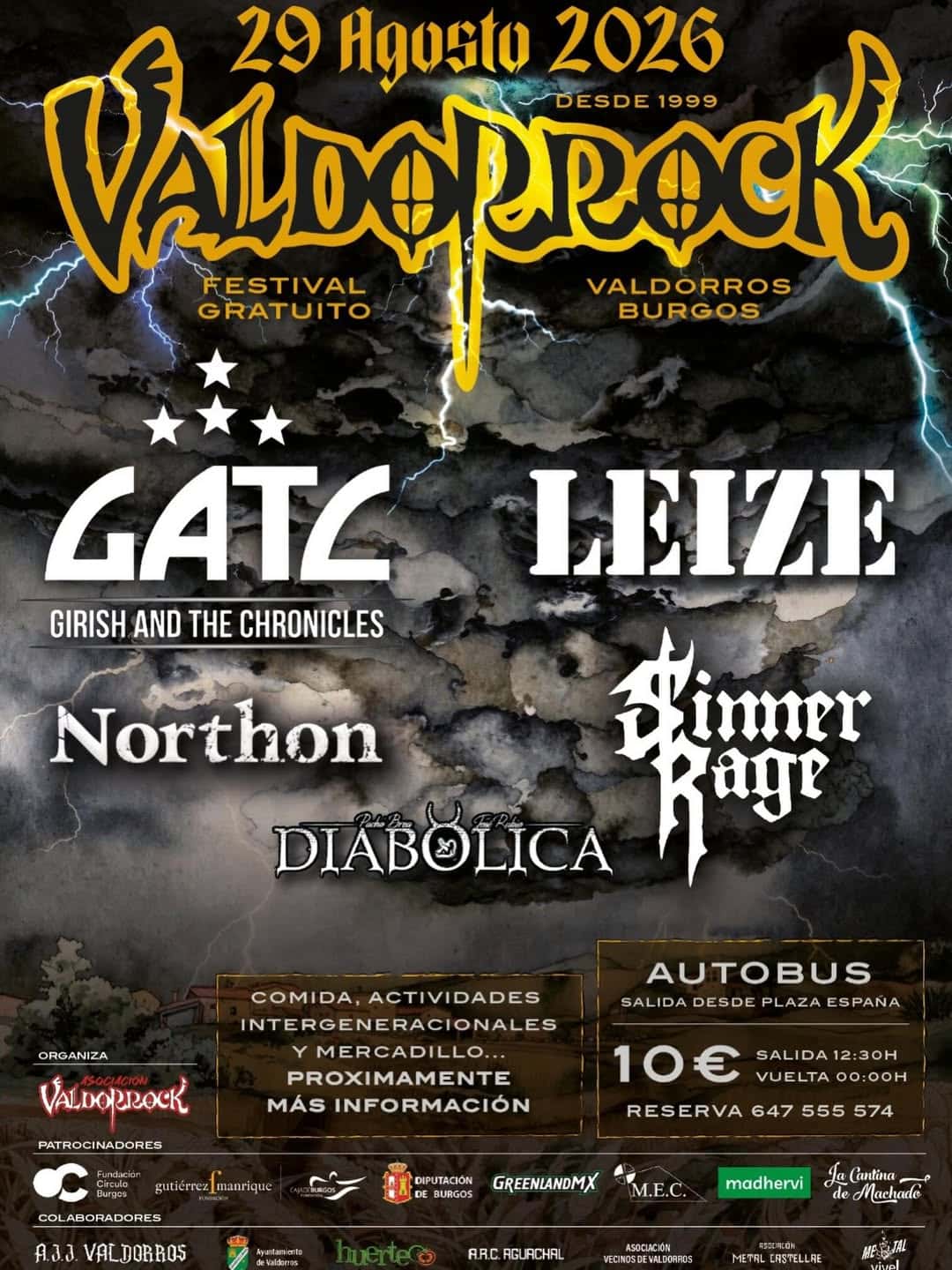 Valdorrock 2026: heavy metal gratuito en Valdorros