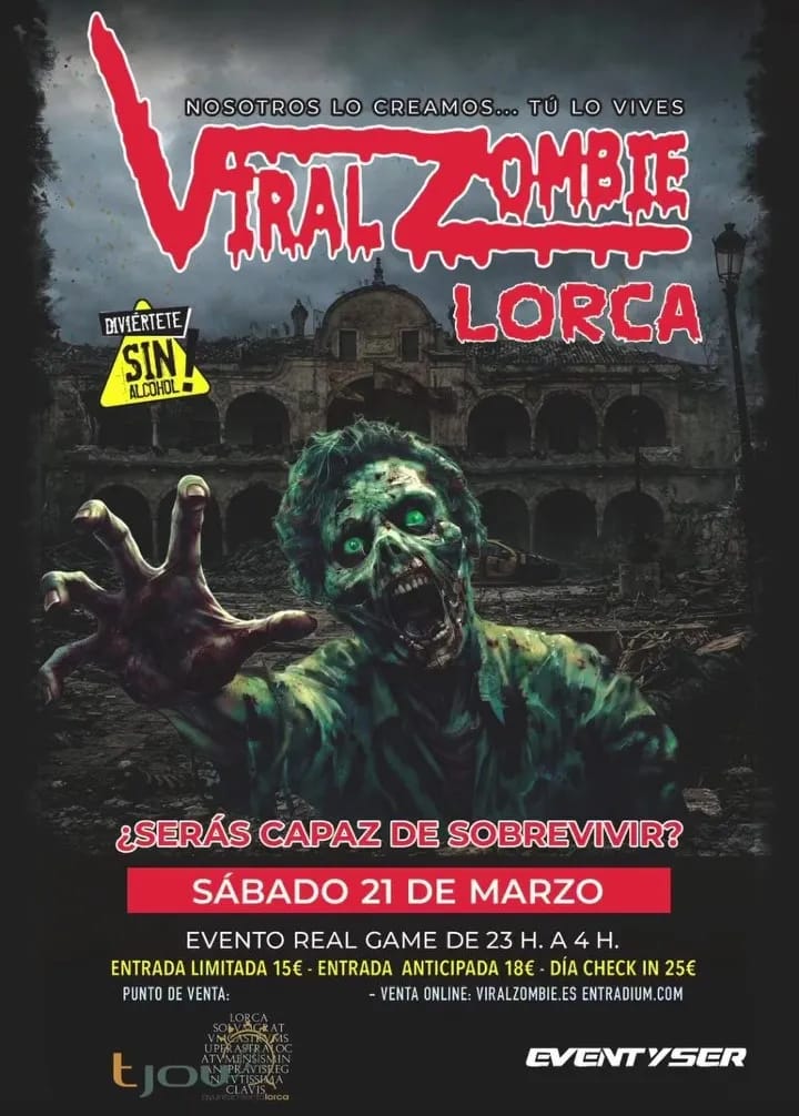 Viral Zombie: una noche apocalíptica por Lorca
