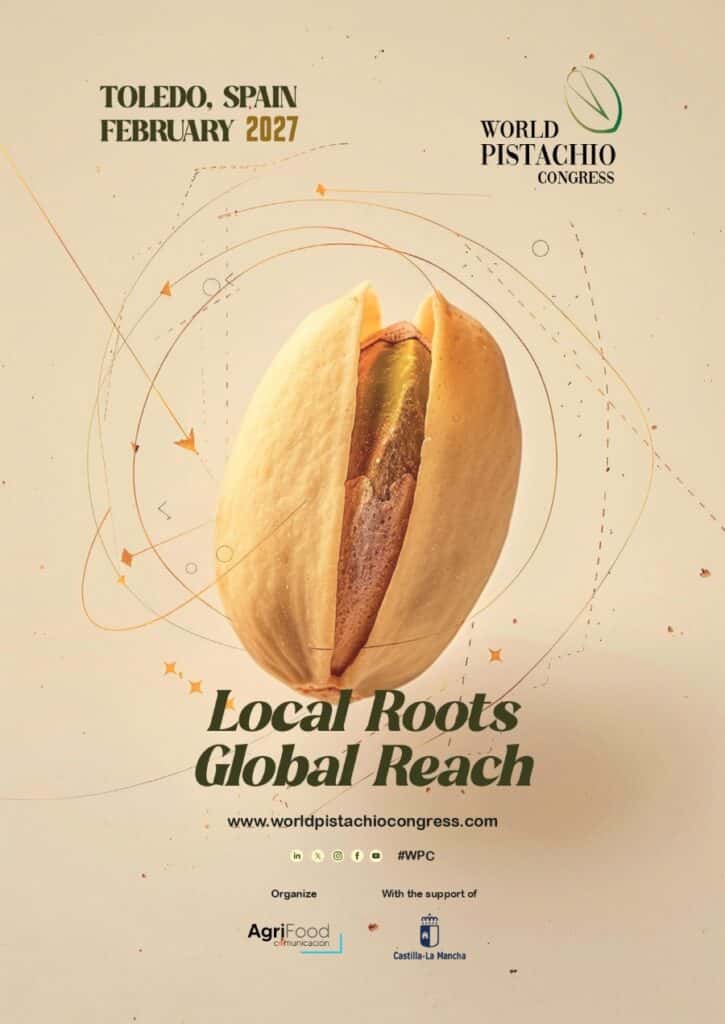 Toledo acogerá el World Pistachio Congress en 2027