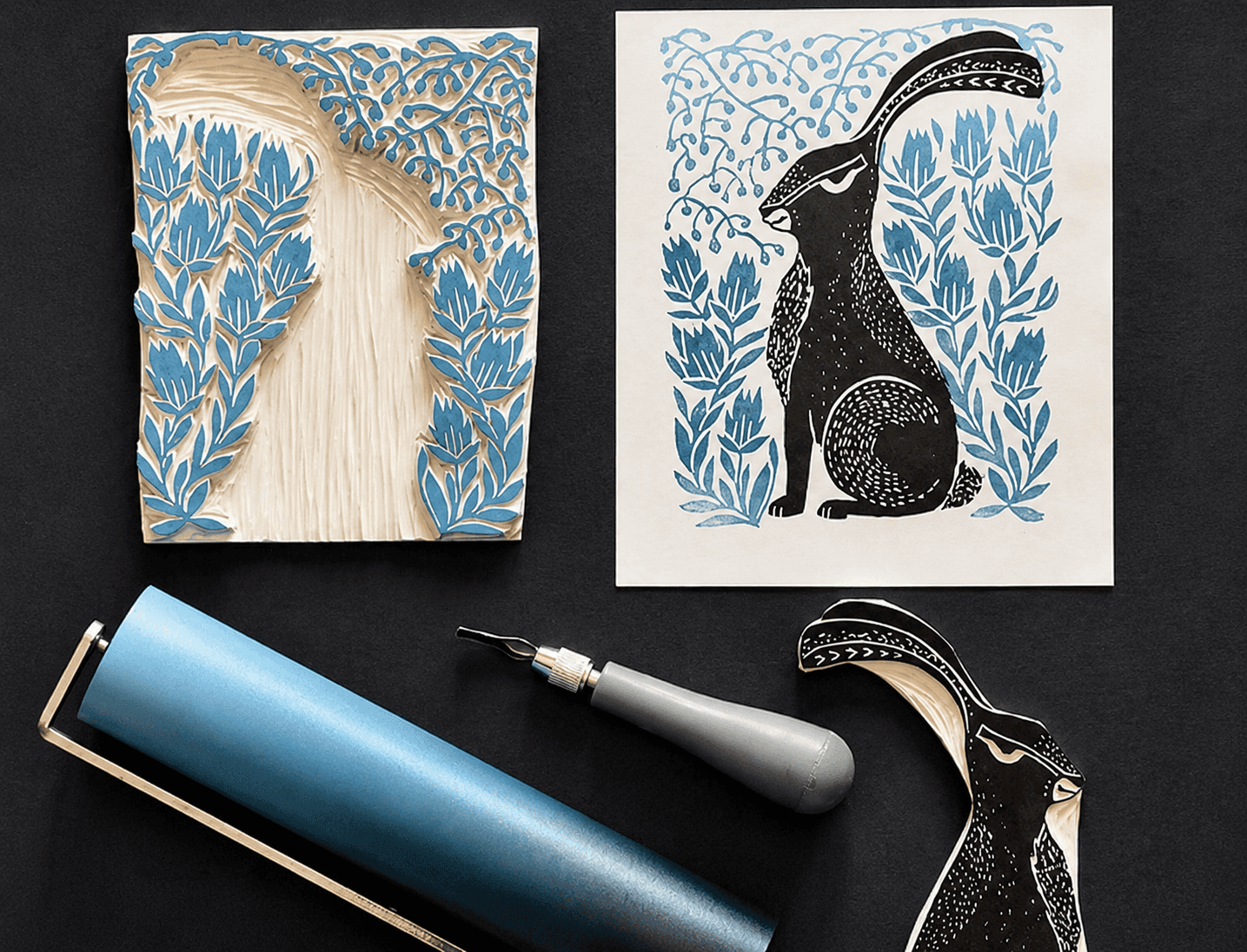 Laboratorio de arte de verano: taller de linograbado