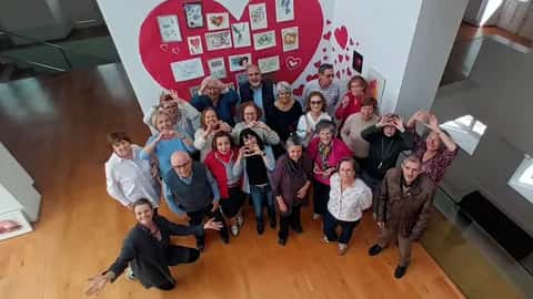 Exposición de alumnos sénior del Espazo +60