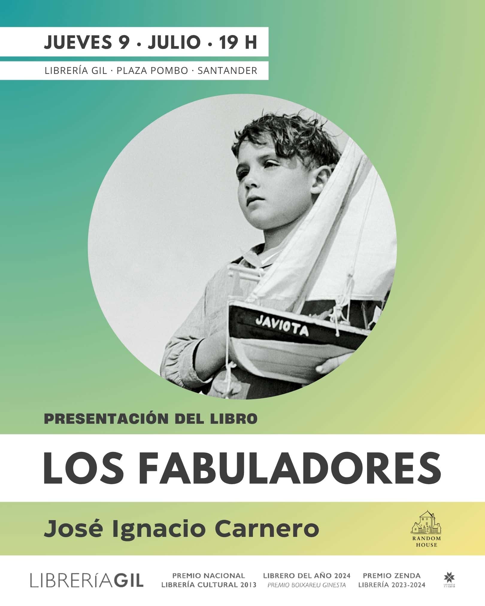 José Ignacio Carnero presenta la novela 'Los fabuladores'