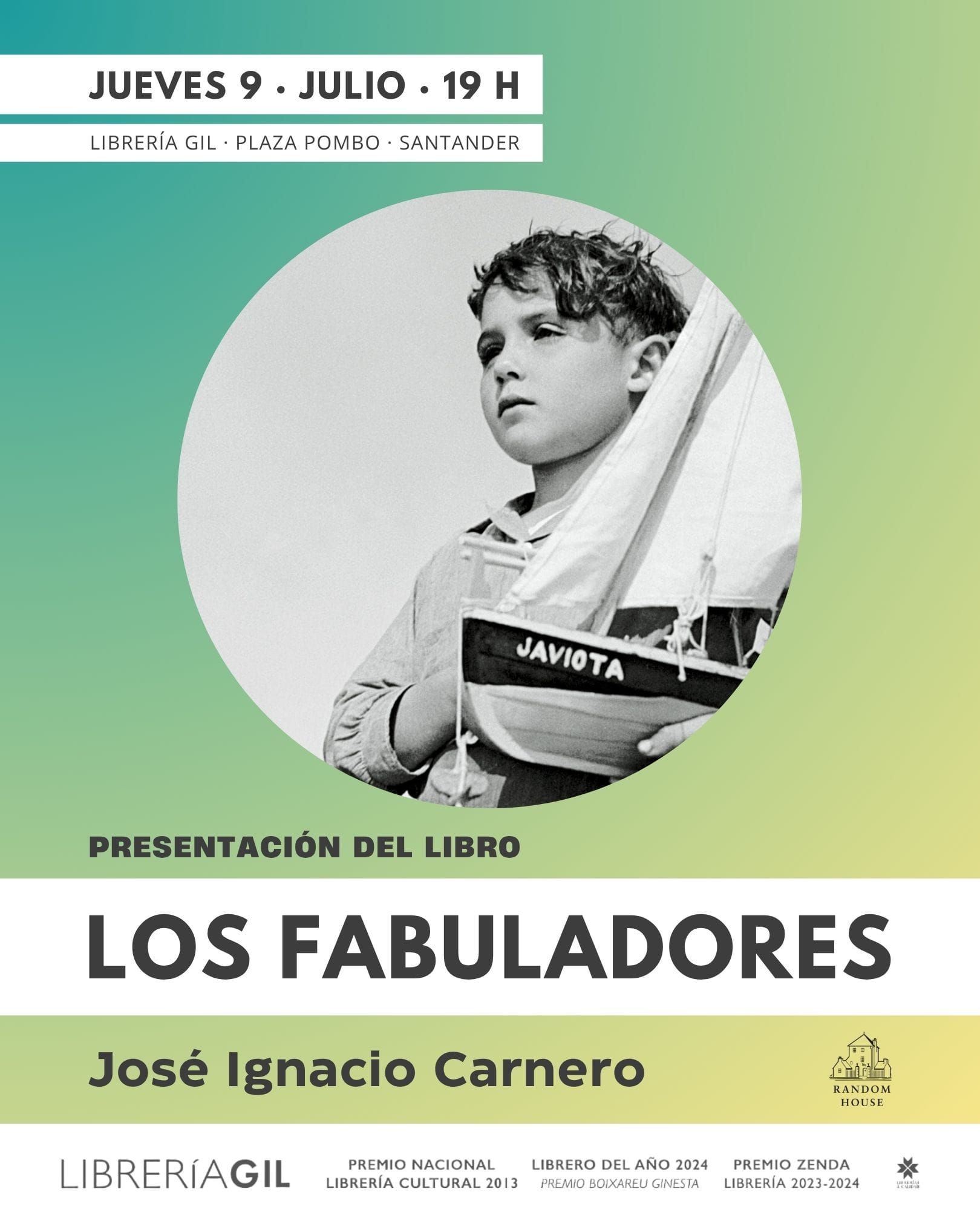 José Ignacio Carnero presenta la novela 'Los fabuladores'