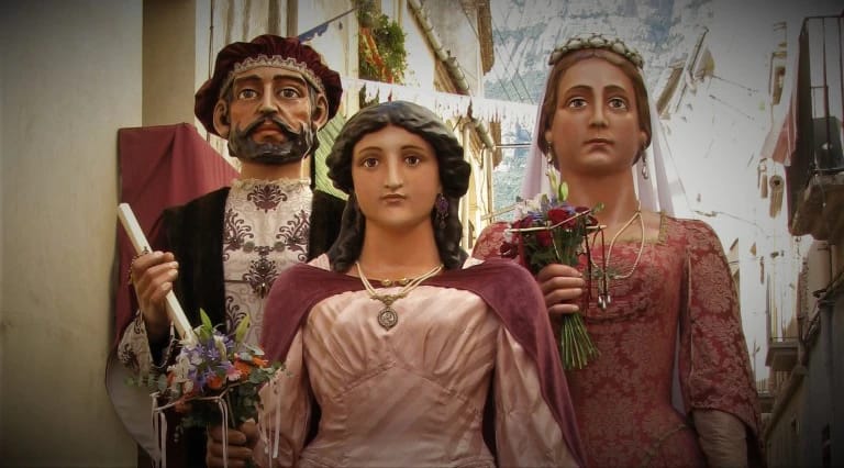 Postal de Gegants de Mataró