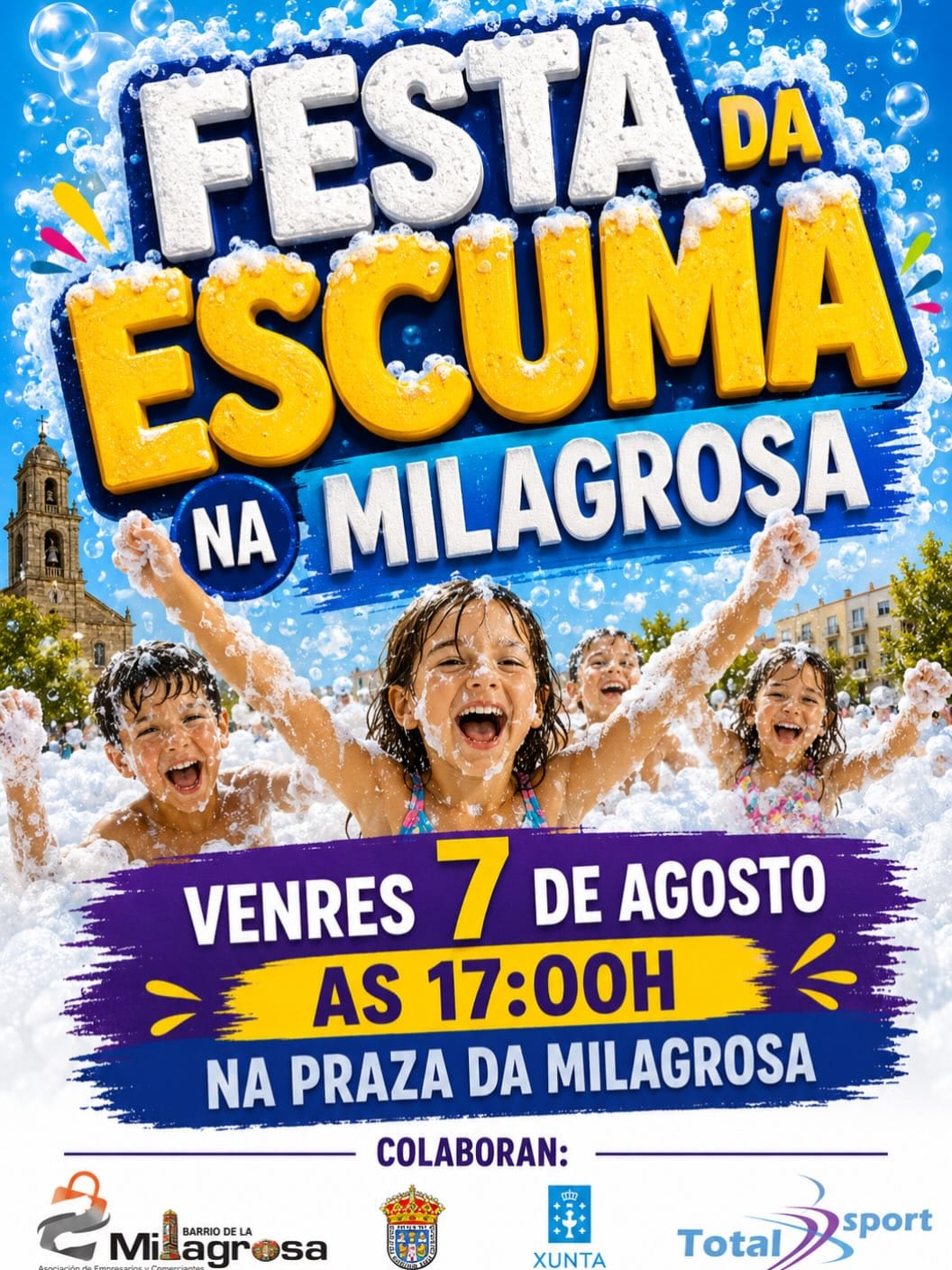 Festa da escuma na Milagrosa