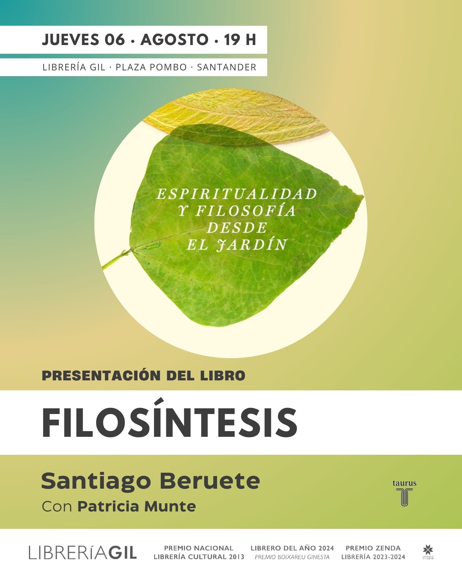 Presentación del libro 'Filosíntesis', de Santiago Beruete