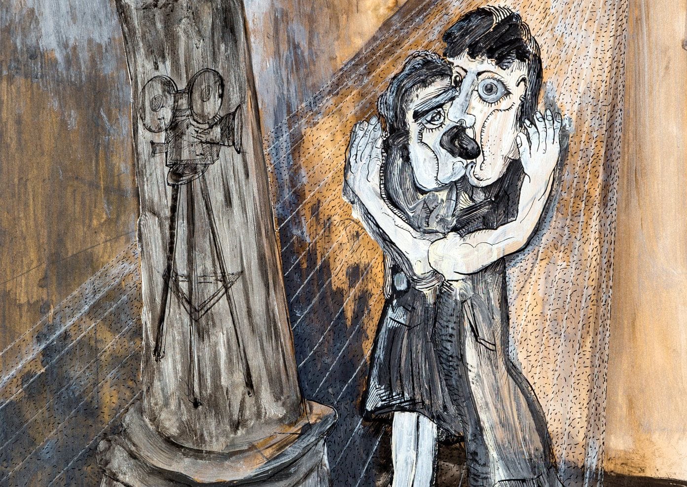 Proyecci贸n del cortometraje 'Un filme de Bicos de cine'