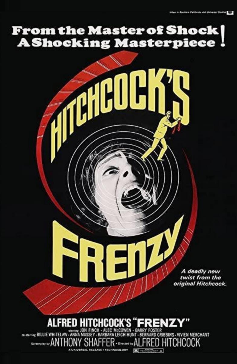Cine. Frenesí dirigida por Alfred Hitchcock (1972)