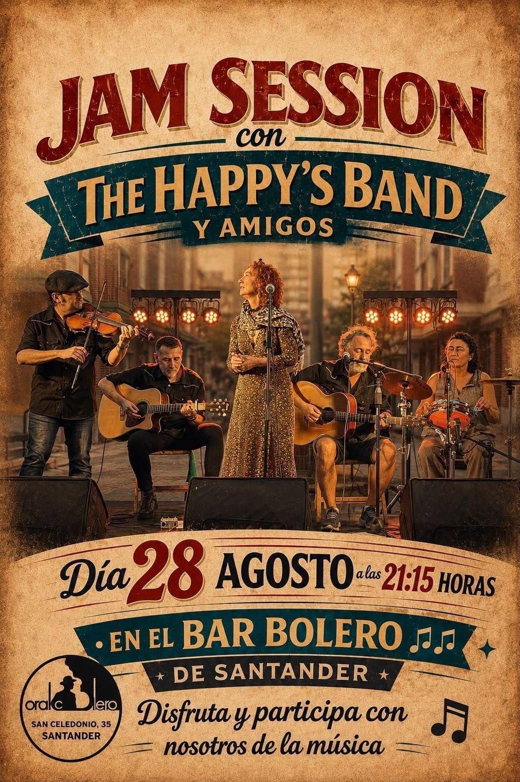 Jam Session con The Happy's Band y amigos