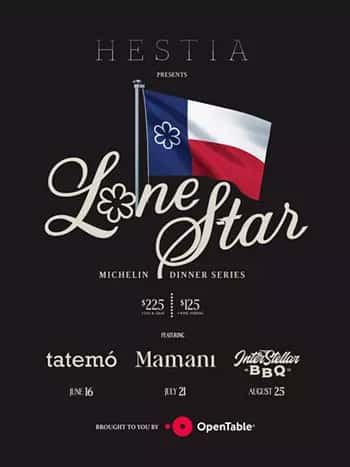 Lonestar Dinner Series: Hestia x Interstellar