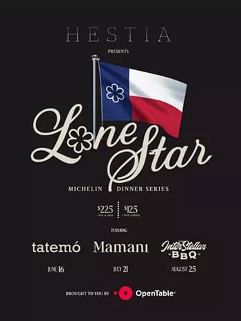 Lonestar Dinner Series: Hestia x Interstellar