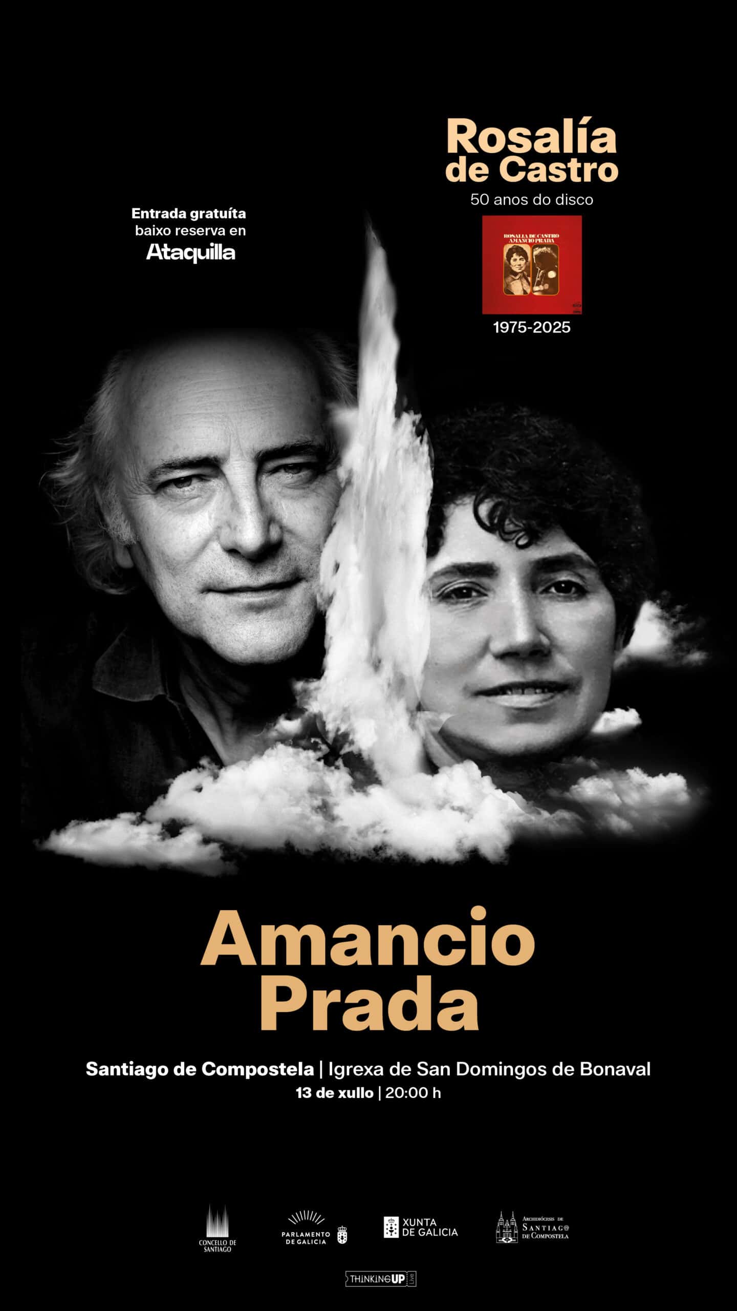 Amancio Prada en concierto homenaje a Rosalía de Castro