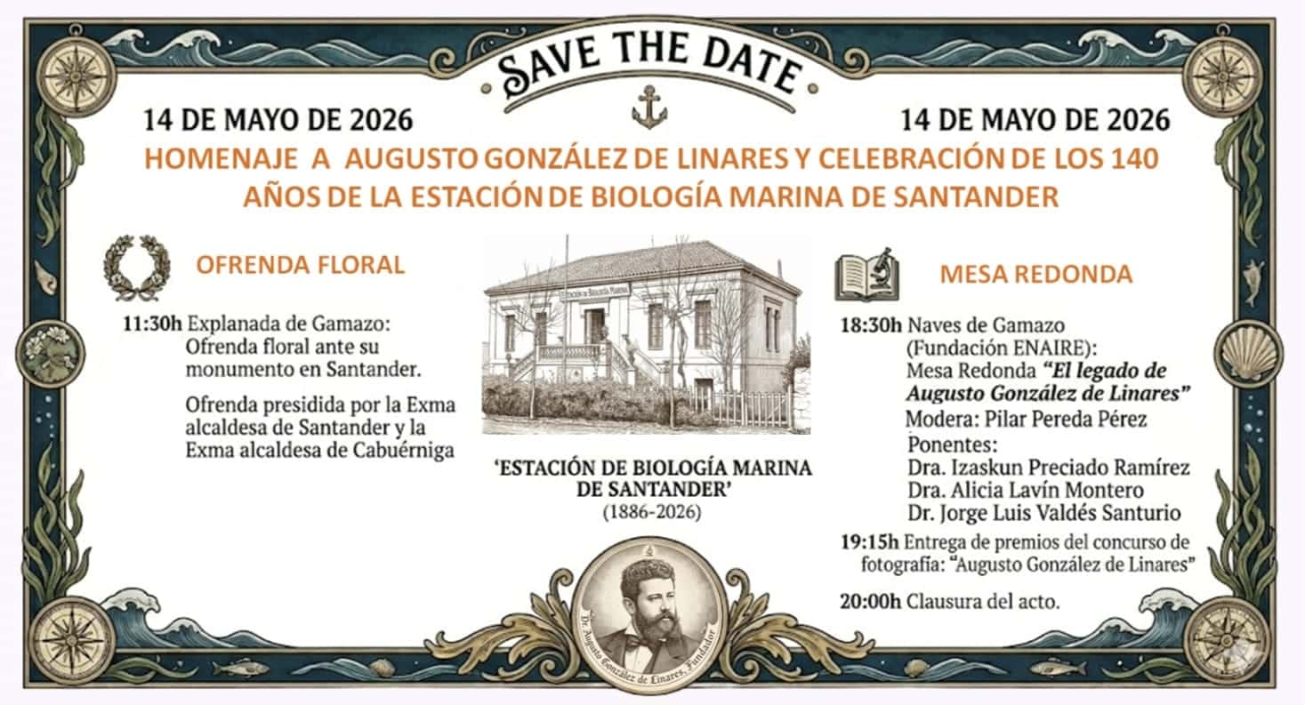 Homenaje a Augusto González de Linares y 140 años de la Estación de Biología Marina