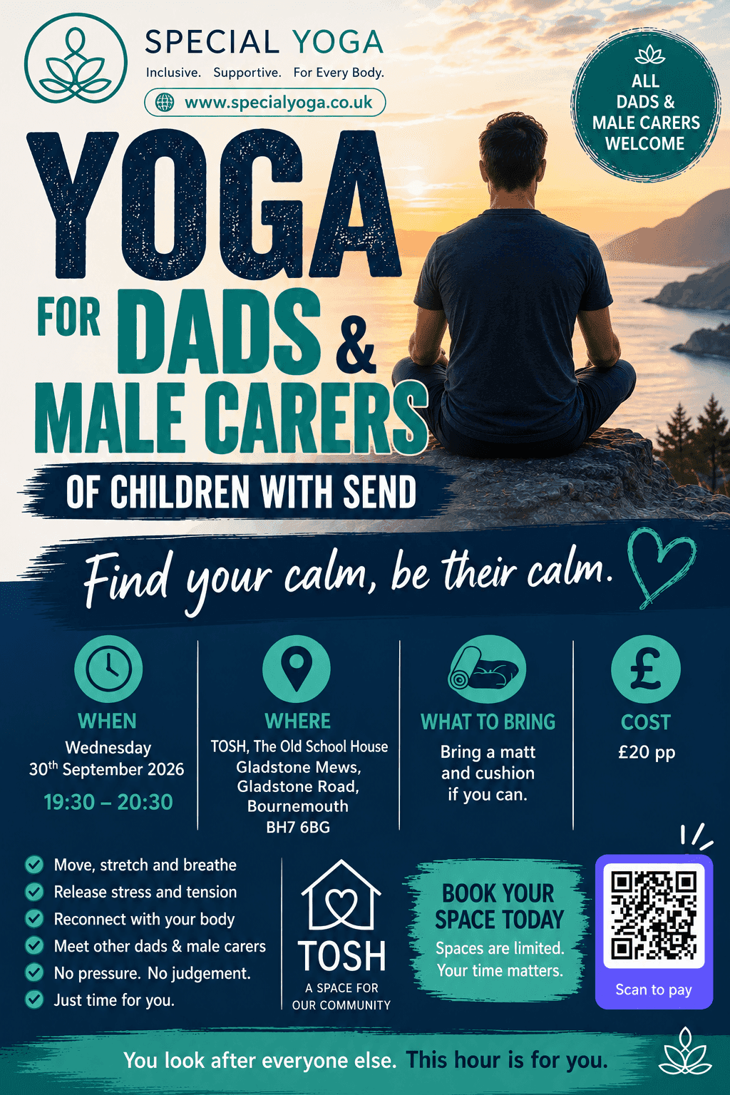 Yoga for dads and male carers of SEN children