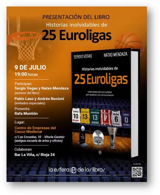 Presentación del libro 'Historias inolvidables de 25 Euroligas'