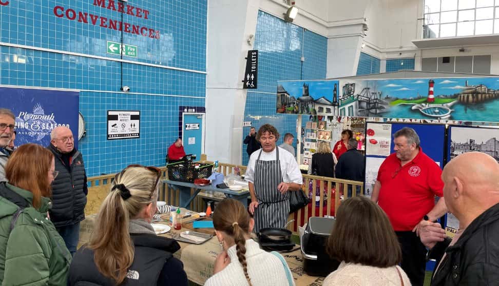 Seafood Cooking Demo at Old Town Square