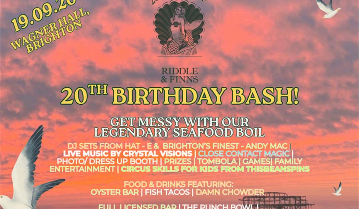 Riddle and Finns 20th Birthday Bash & Seafood Boil