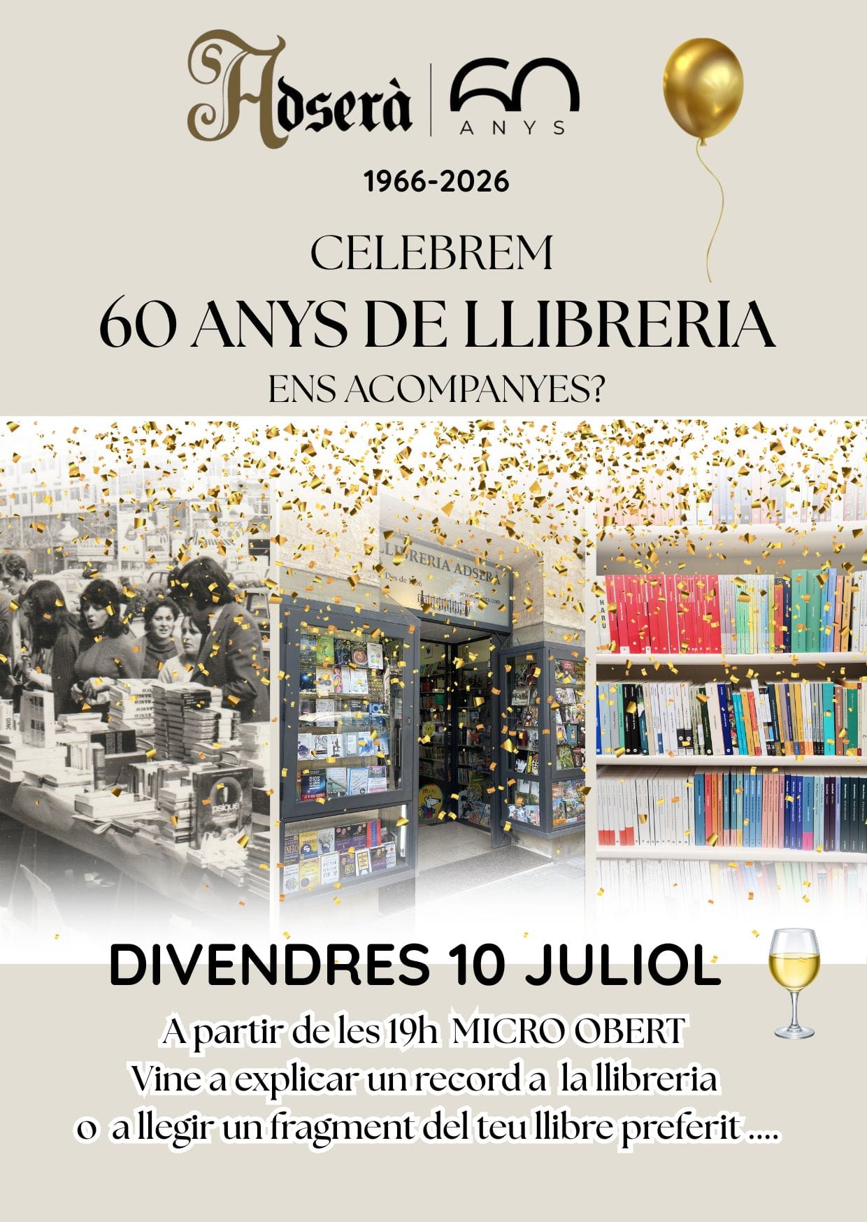60 anys de la Llibreria Adserà