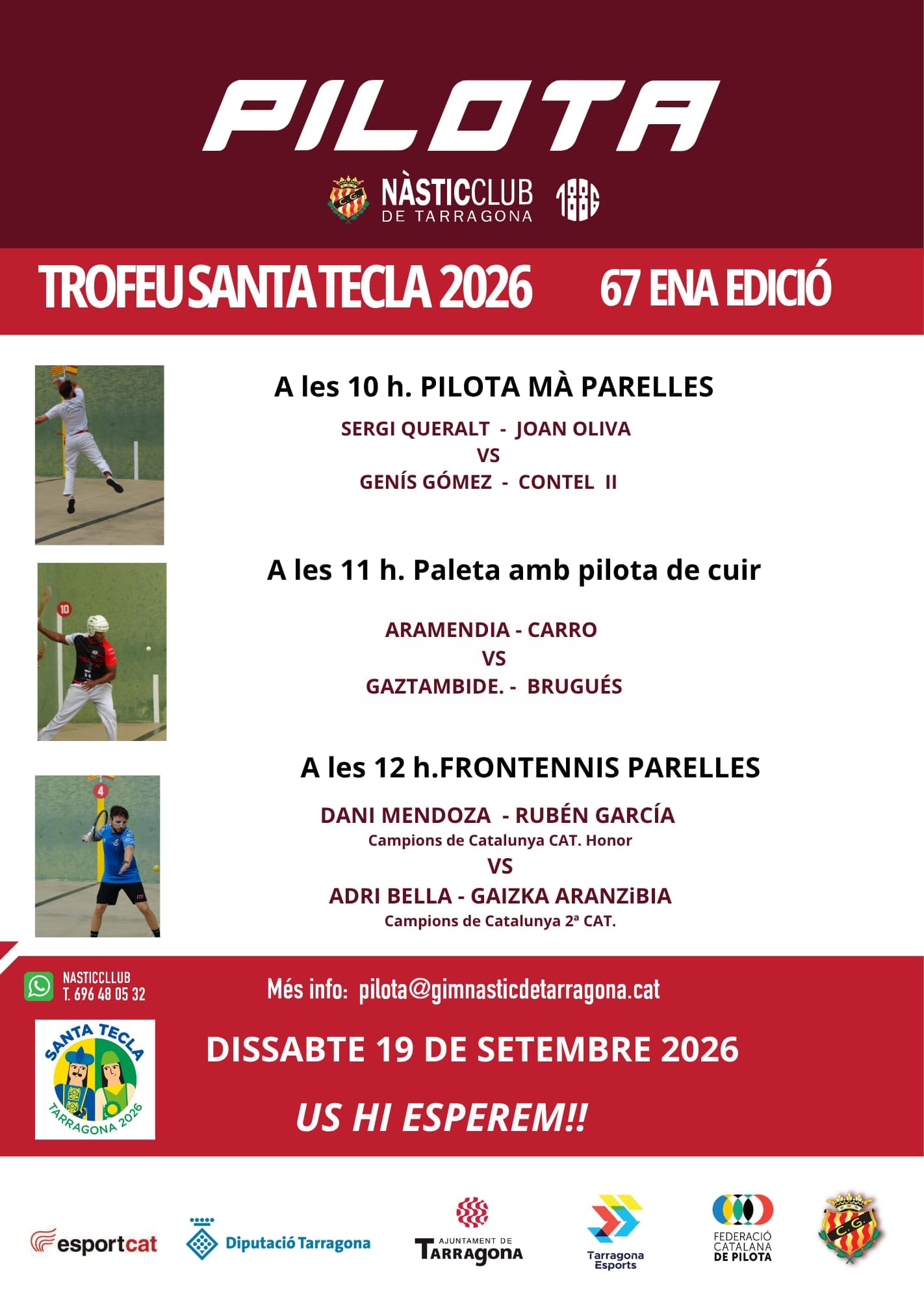 67è Trofeu Santa Tecla de Pilota