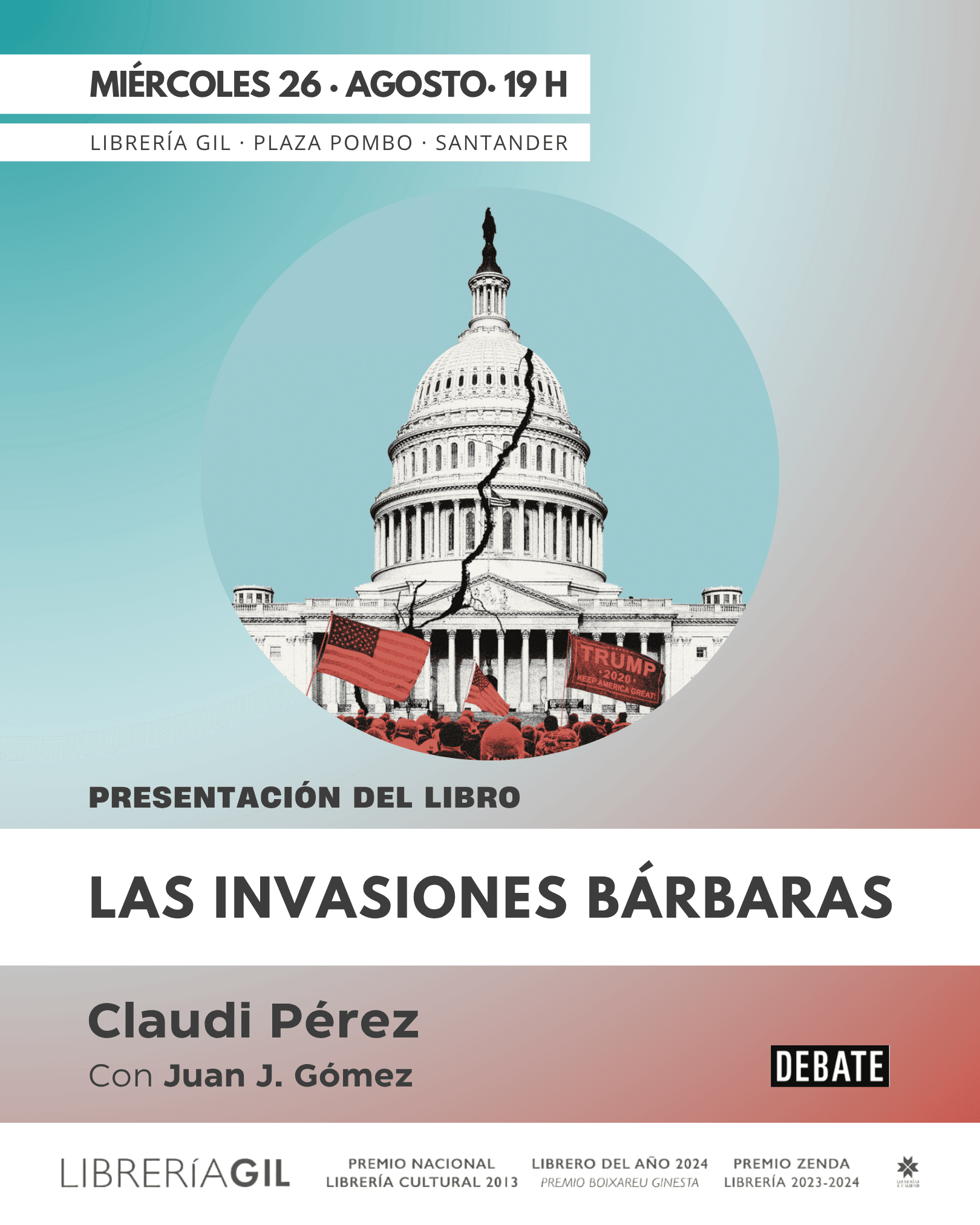 Presentación de 'Las invasiones bárbaras', de Claudi Pérez