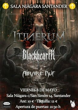 Itinerum, Blackhearth y Airare Nuf en concierto