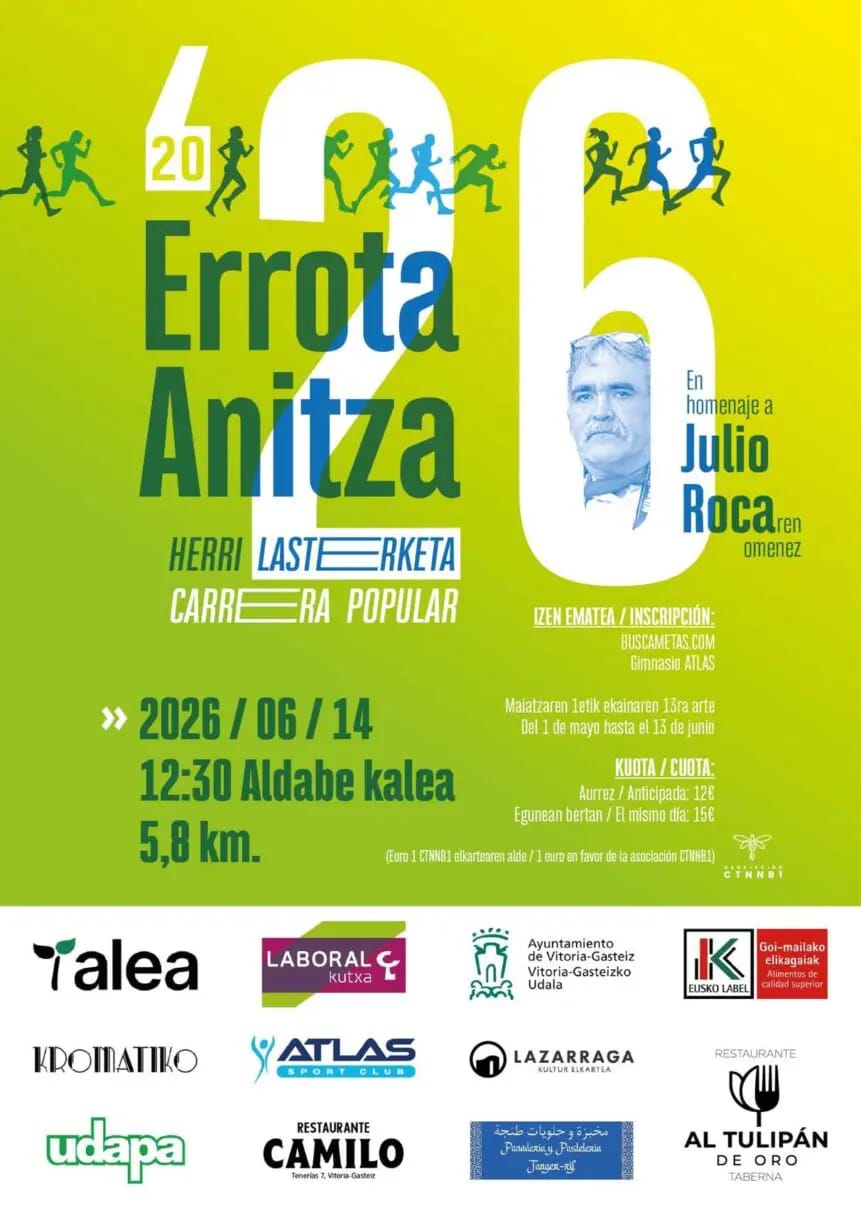 Segunda edici贸n de la carrera popular Errota Anitza