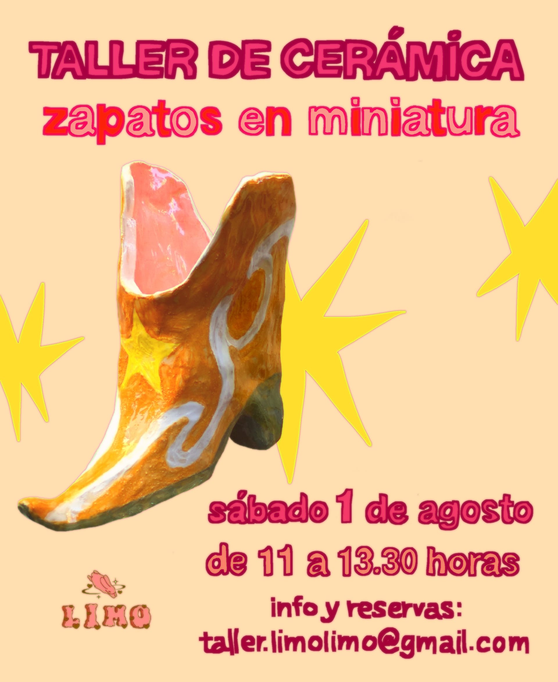 Taller de cerámica Zapatos en miniatura