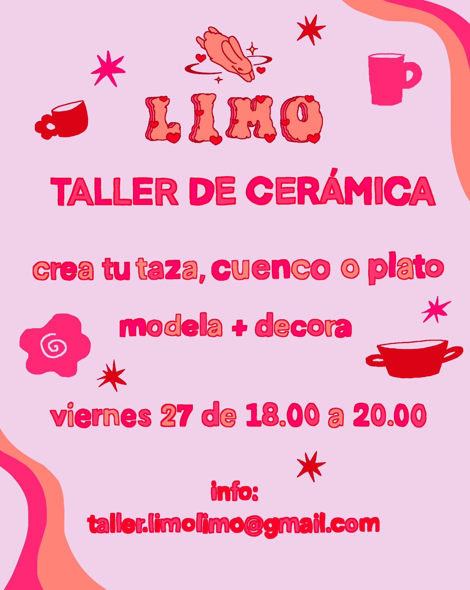 Taller de cerámica: crea tu taza, cuenco o plato