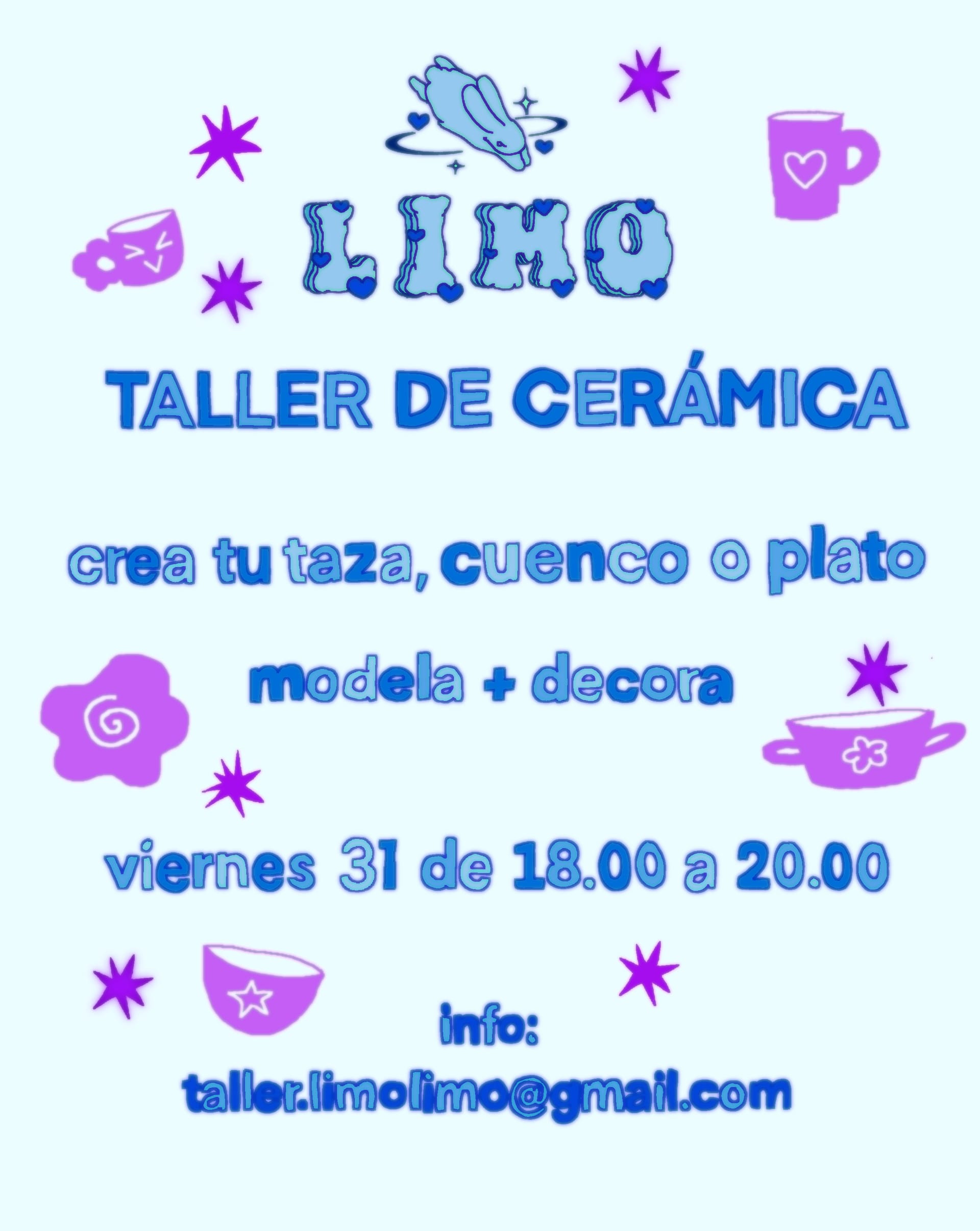 Taller de cerámica: crea tu taza, cuenco o plato